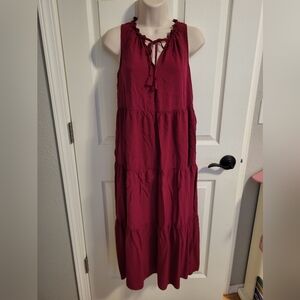 Max Studio Tiered Maxi Dress size Small